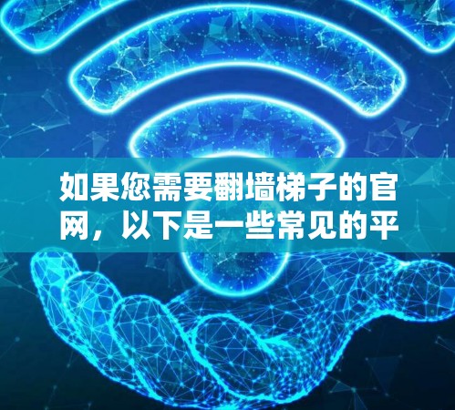 如果您需要翻墙梯子的官网,以下是一些常见的平台链接供您参考
