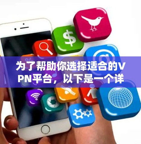 为了帮助你选择适合的VPN平台，以下是一个详细的指南，涵盖选择、了解、比较和购买等步骤