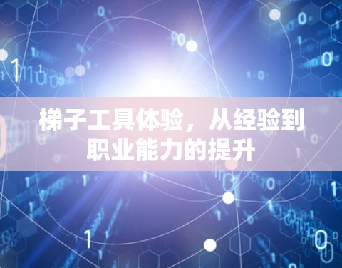 梯子工具体验,从经验到职业能力的提升 梯子工具体验,从经验到职业能力的提升