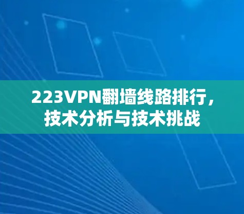 223VPN翻墙线路排行，技术分析与技术挑战