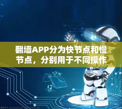 翻墙APP分为快节点和慢节点,分别用于不同操作的处理速度,快节点适合实时和快速访问,慢节点适合延迟处理。以下是具体步骤指南