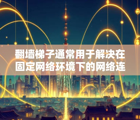 翻墙梯子通常用于解决在固定网络环境下的网络连接问题,尤其是当设备无法连接到移动网络时。免费测速通常指的是通过测试工具或服务来评估和优化网络传输速度