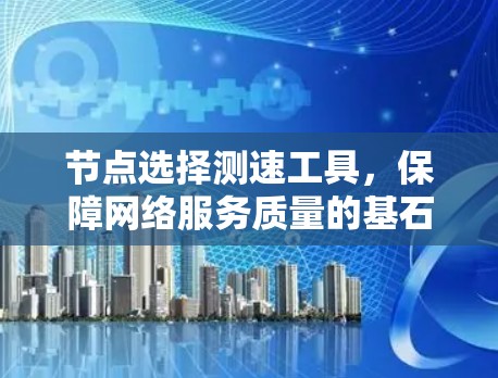 节点选择测速工具,保障网络服务质量的基石