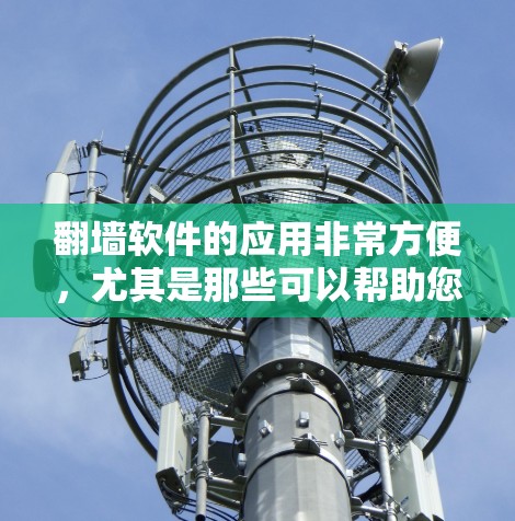 翻墙软件的应用非常方便，尤其是那些可以帮助您在任何设备上访问互联网的软件。以下是使用翻墙软件进行客户端安装的步骤
