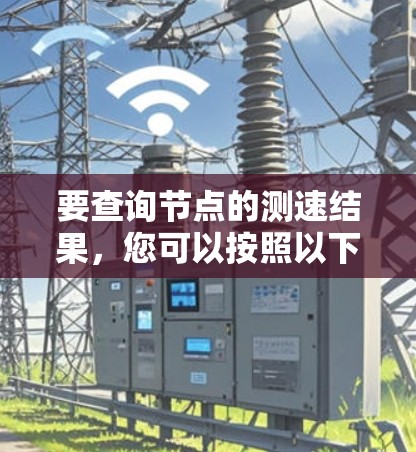 要查询节点的测速结果,您可以按照以下步骤进行操作 要查询节点的测速结果,您可以按照以下步骤进行操作