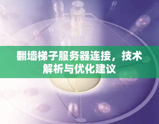 翻墙梯子服务器连接,技术解析与优化建议 翻墙梯子服务器连接,技术解析与优化建议
