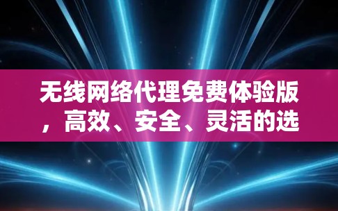 无线网络代理免费体验版,高效、安全、灵活的选择 无线网络代理免费体验版,高效、安全、灵活的选择