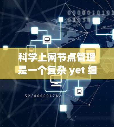 科学上网节点管理是一个复杂 yet 细致的过程，需要综合考虑多个方面以确保系统的高效、安全和稳定运行。以下是一些具体的科学上网节点管理方法