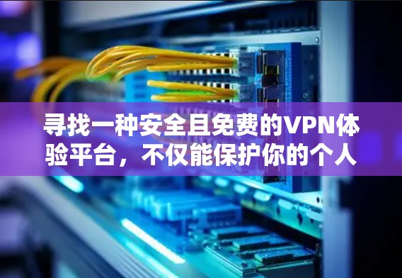 寻找一种安全且免费的VPN体验平台，不仅能保护你的个人信息和隐私，还能让你享受丰富的资源和娱乐。以下是一些推荐的平台，既能满足你的基本需求，也能提供更多额外的资源和功能