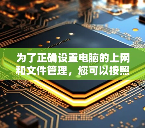 为了正确设置电脑的上网和文件管理，您可以按照以下步骤进行操作