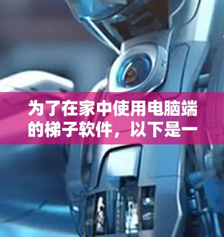 为了在家中使用电脑端的梯子软件，以下是一个清晰的建议和步骤