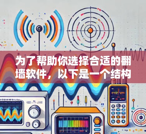 为了帮助你选择合适的翻墙软件,以下是一个结构化的指南 为了帮助你选择合适的翻墙软件,以下是一个结构化的指南