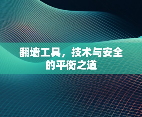 翻墙工具，技术与安全的平衡之道