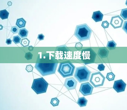 1.下载速度慢