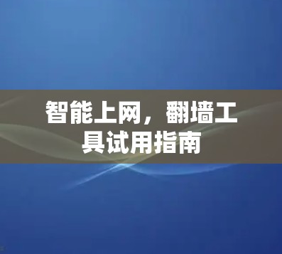 智能上网，翻墙工具试用指南