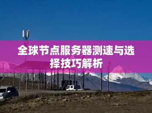 全球节点服务器测速与选择技巧解析 全球节点服务器测速与选择技巧解析