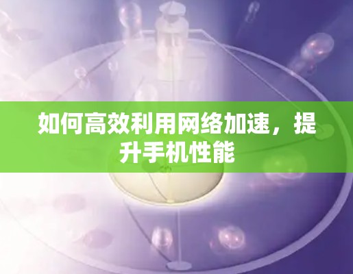 如何高效利用<strong>网络加速</strong>,提升手机性能