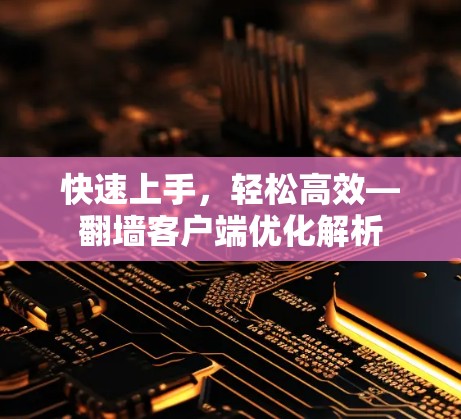 快速上手,轻松高效—翻墙客户端优化解析 快速上手,轻松高效—翻墙客户端优化解析