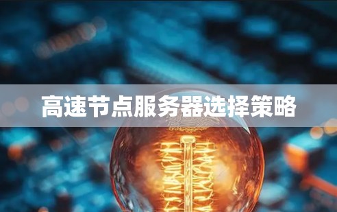 高速节点服务器选择策略 高速节点服务器选择策略