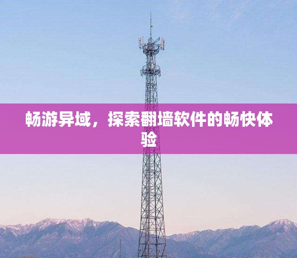 畅游异域,探索翻墙软件的畅快体验 畅游异域,探索翻墙软件的畅快体验