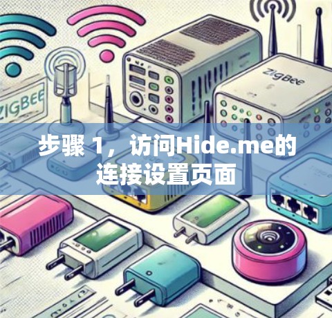 步骤 1，访问Hide.me的连接设置页面