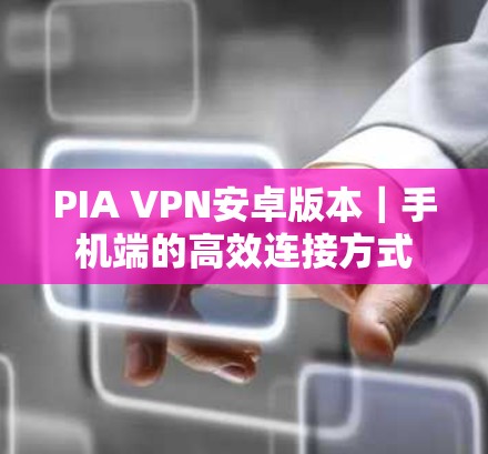 PIA VPN安卓版本｜手机端的高效连接方式