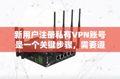新用户注册私有VPN账号是一个关键步骤，需要遵循以下操作流程