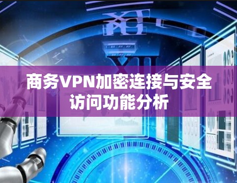 商务VPN加密连接与安全访问功能分析 商务VPN加密连接与安全访问功能分析