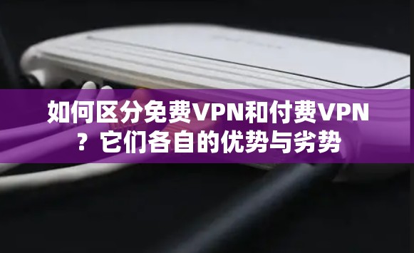 如何区分免费VPN和付费VPN?它们各自的优势与劣势