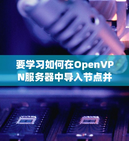 要学习如何在OpenVPN服务器中导入节点并连接到服务器，按照以下步骤进行