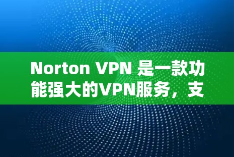 Norton VPN 是一款功能强大的VPN服务,支持在手机和电脑上使用。以下是一些步骤指南,帮助您从 Norton VPN 安装到安卓设备上或直接下载手机版本