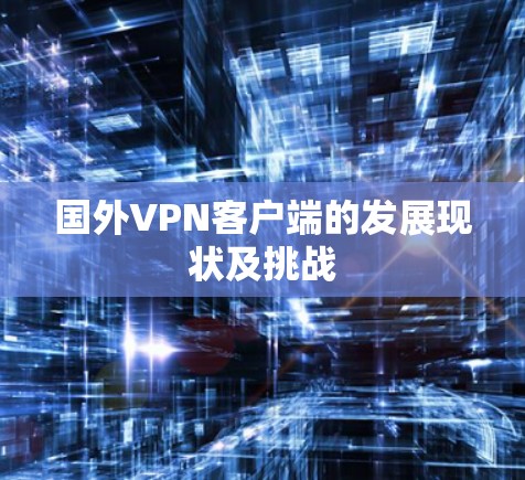 国外<strong>VPN客户端</strong>的发展现状及挑战