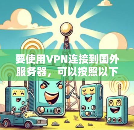 要使用VPN连接到国外服务器,可以按照以下步骤操作