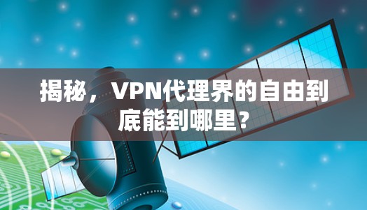揭秘,VPN代理界的自由到底能到哪里?