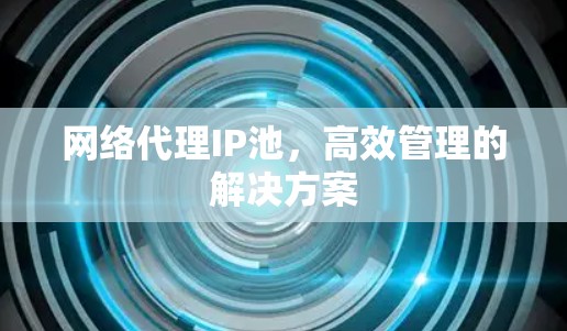 网络代理IP池,高效管理的解决方案