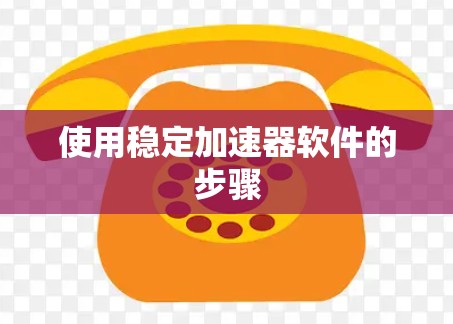 使用稳定加速器软件的步骤